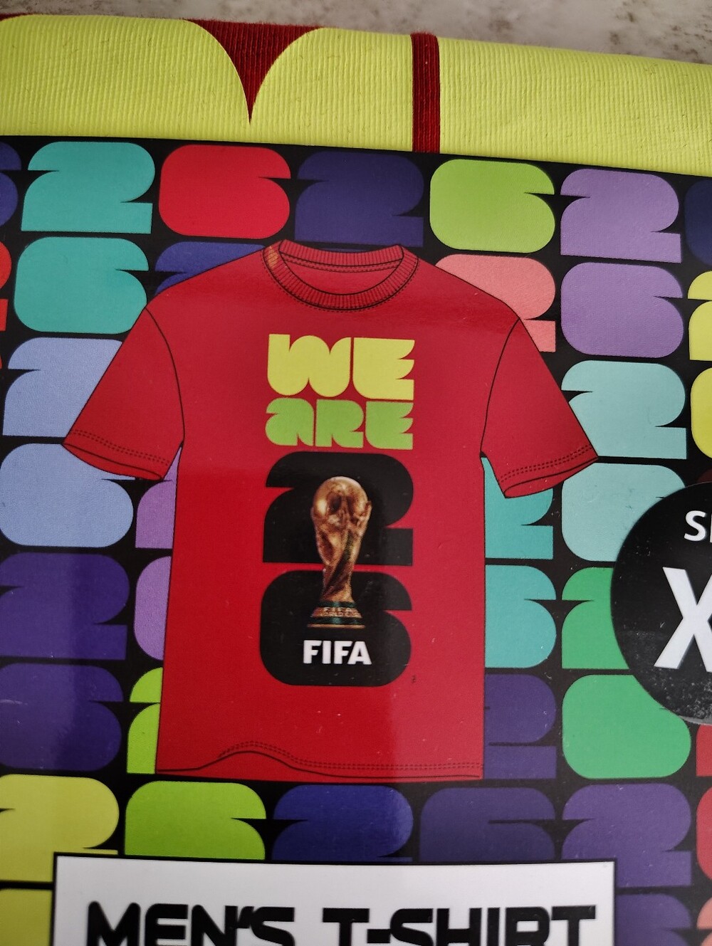 FIFA World Cup 2026 Men’s XL T-Shirt We Are 26 Red Official Licensed NWT